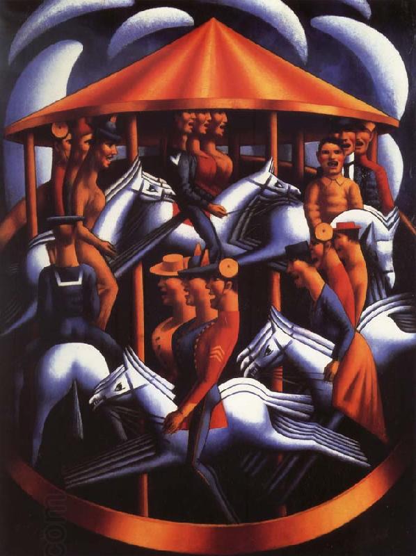 Mark Gertler Merry-go-Round China oil painting art